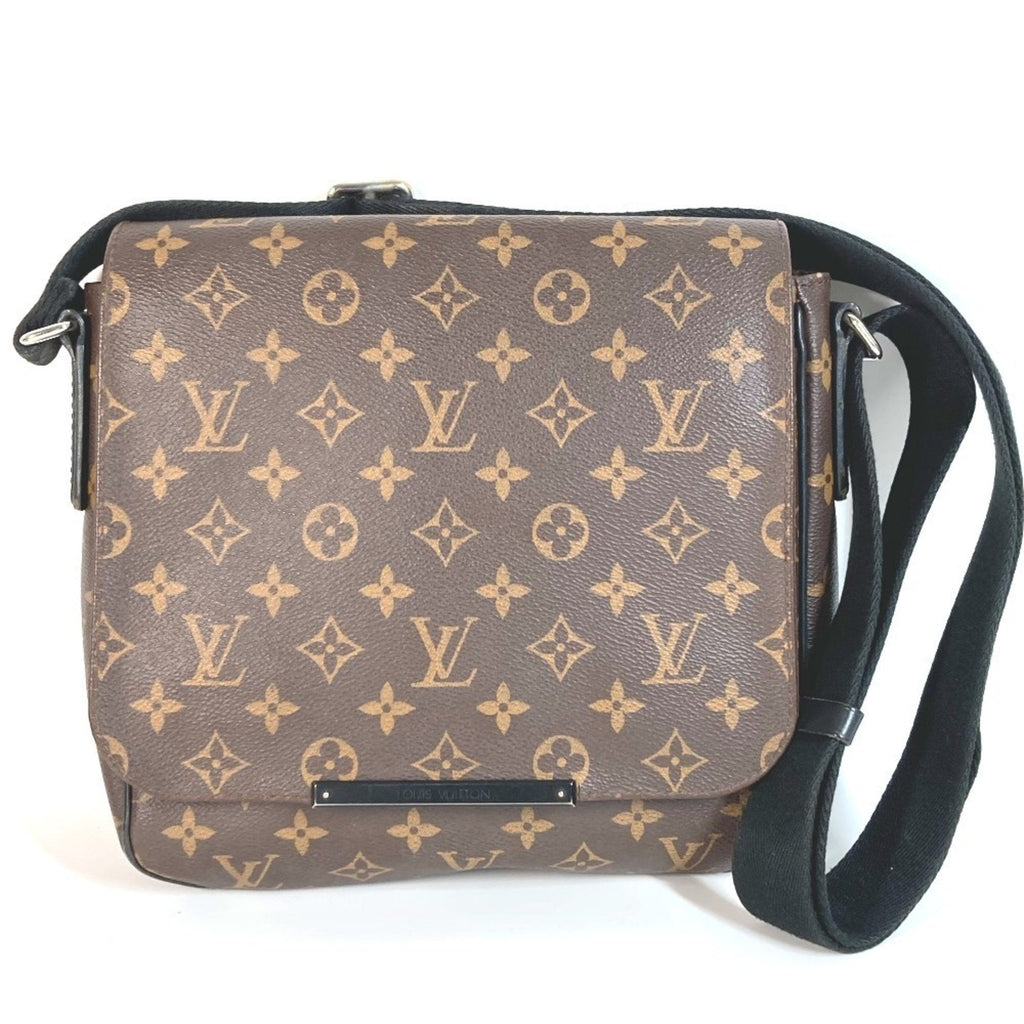 Louis Vuitton Black Brown Monogram Messenger Bag Shoulder Bag