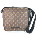 Louis Vuitton Black Brown Monogram Messenger Bag Shoulder Bag
