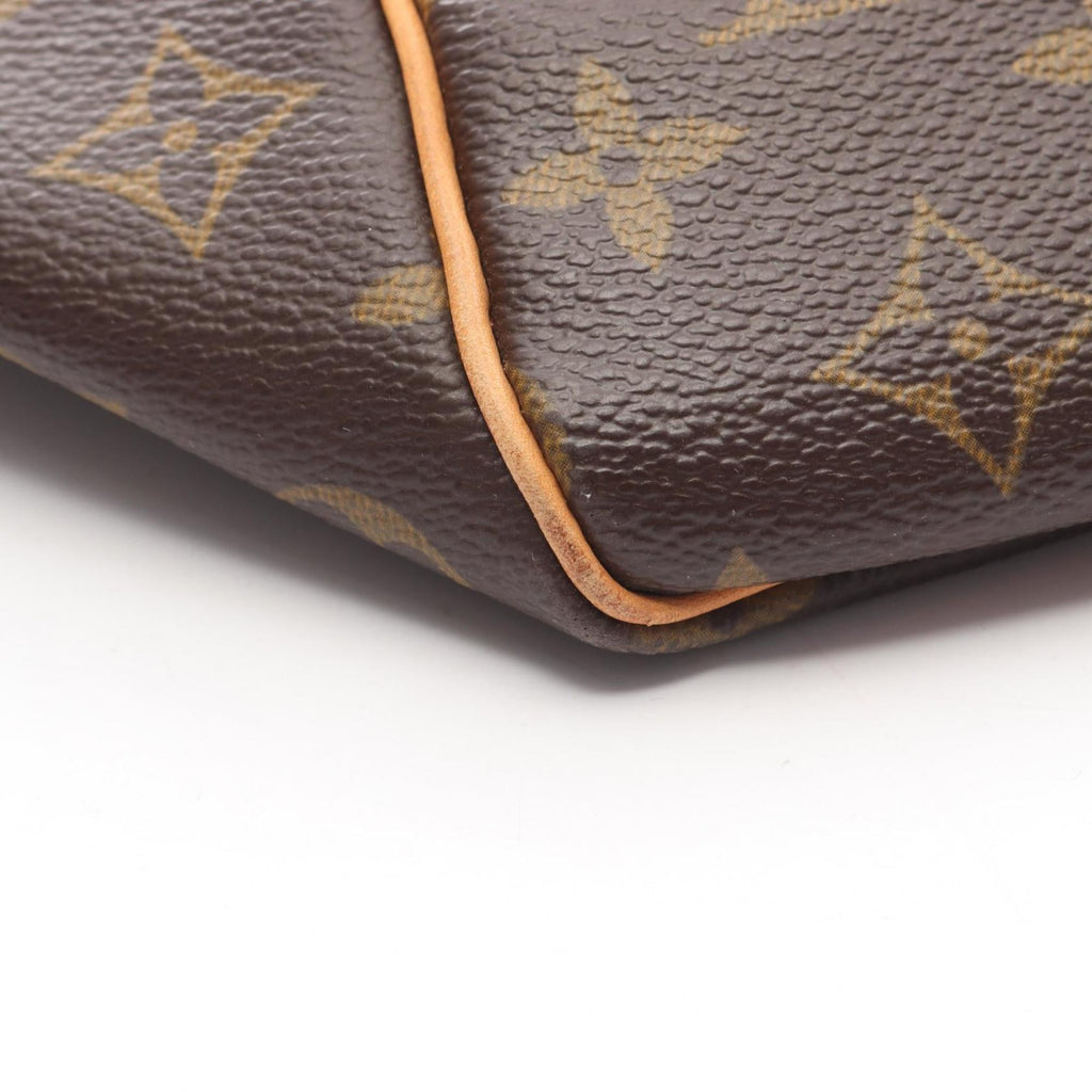 Louis Vuitton Brown Coated Canvas Pvc Monogram Leather Boston Bag