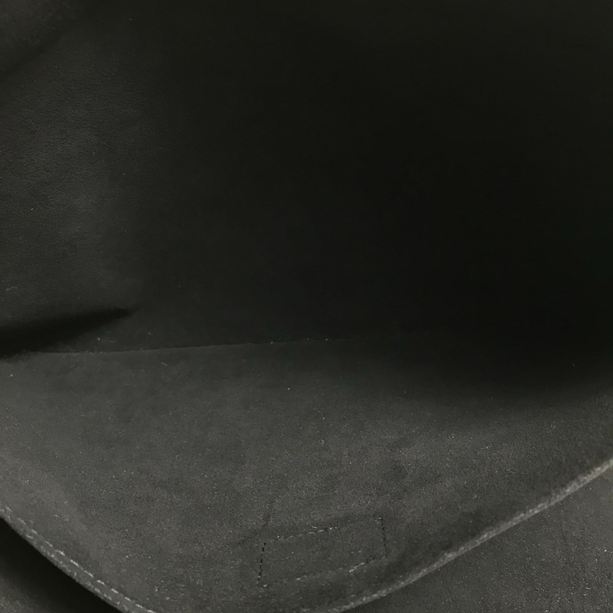 Louis Vuitton Black Noir Leather Clutch Bag Pochette