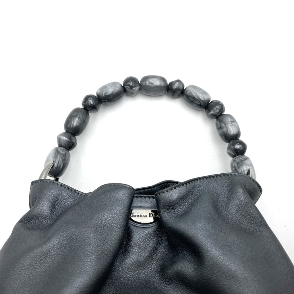 Christian Dior Gray Leather Handbag (Pre-Owned)