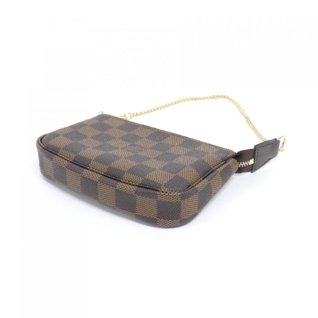 Louis Vuitton Brown Coated Canvas Pochette Pouch