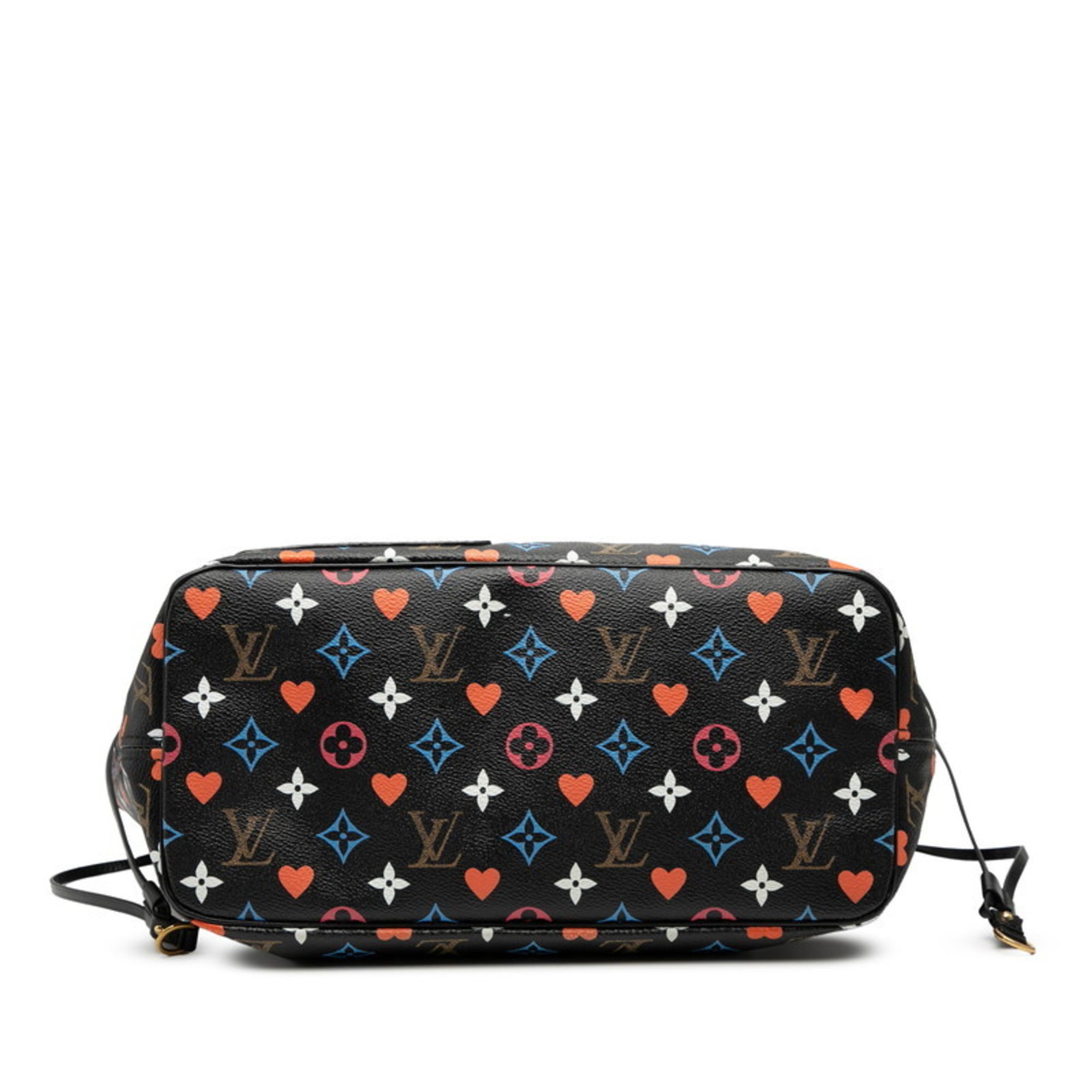 Louis Vuitton Black Multi-Color Pvc Leather Pouch Shoulder Bag Tote Bag