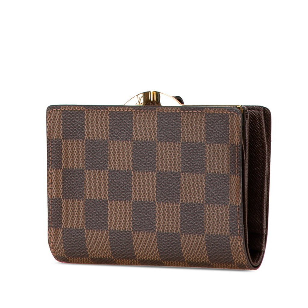 Louis Vuitton Brown Pvc Wallet (Tri-Fold)