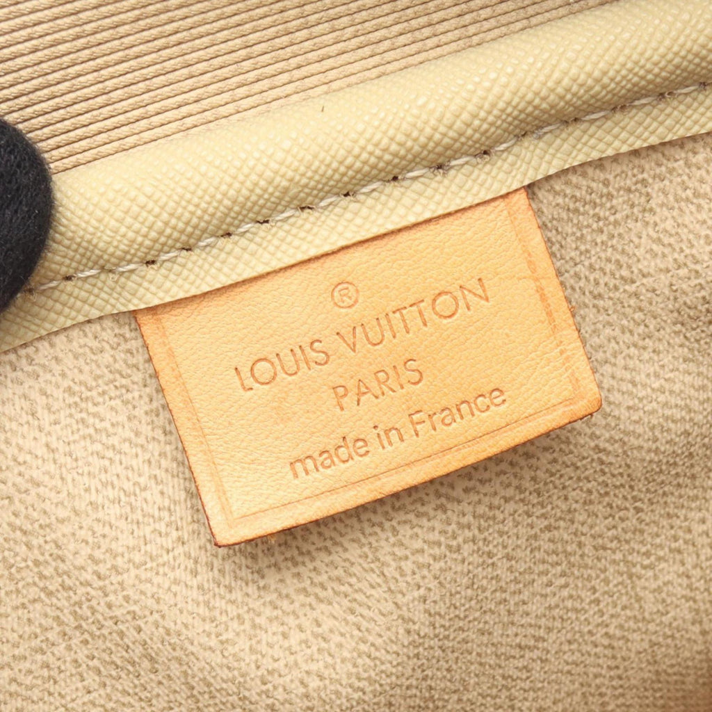 Louis Vuitton Brown Monogram Coated Canvas Leather Handbag