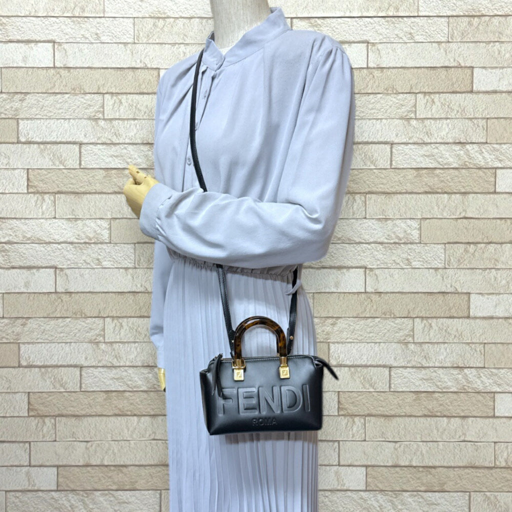 Fendi Black Leather Shoulder Bag