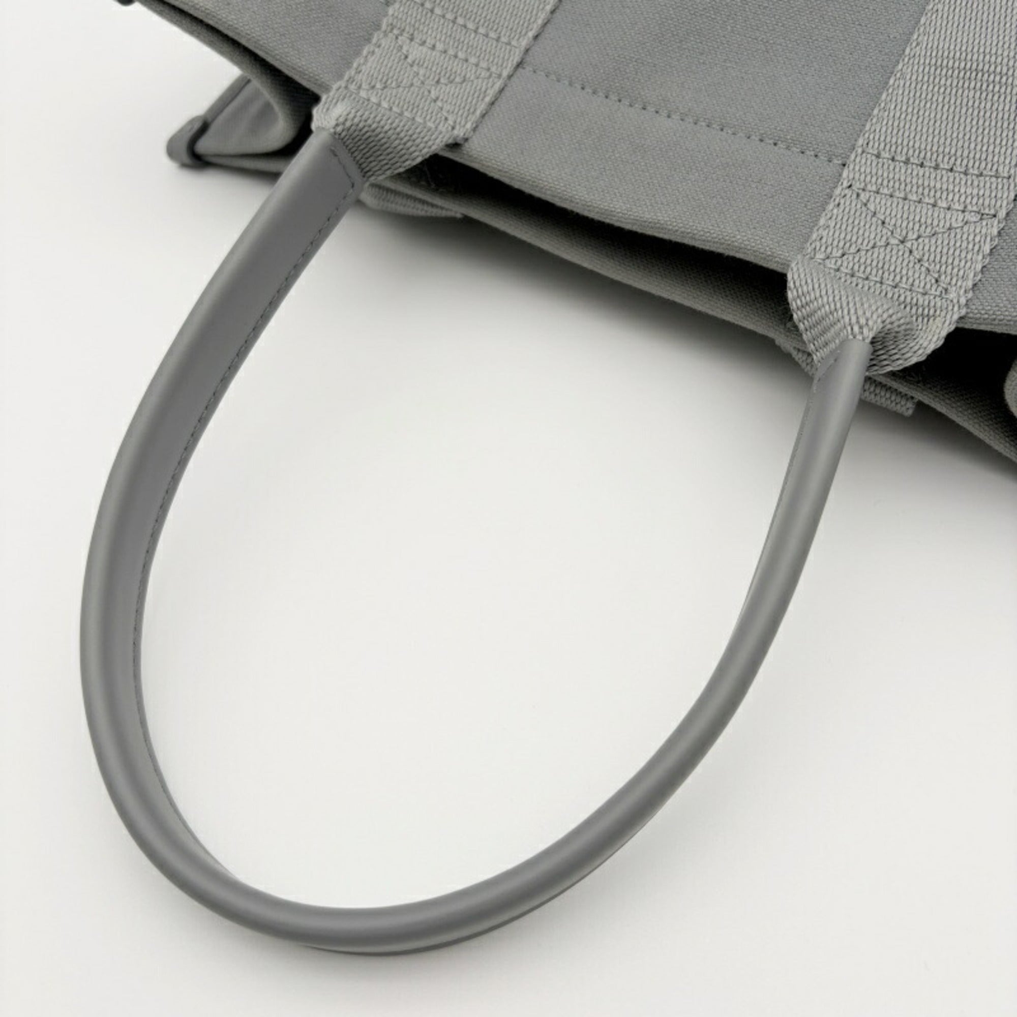 Balenciaga Gray Canvas Leather Tote