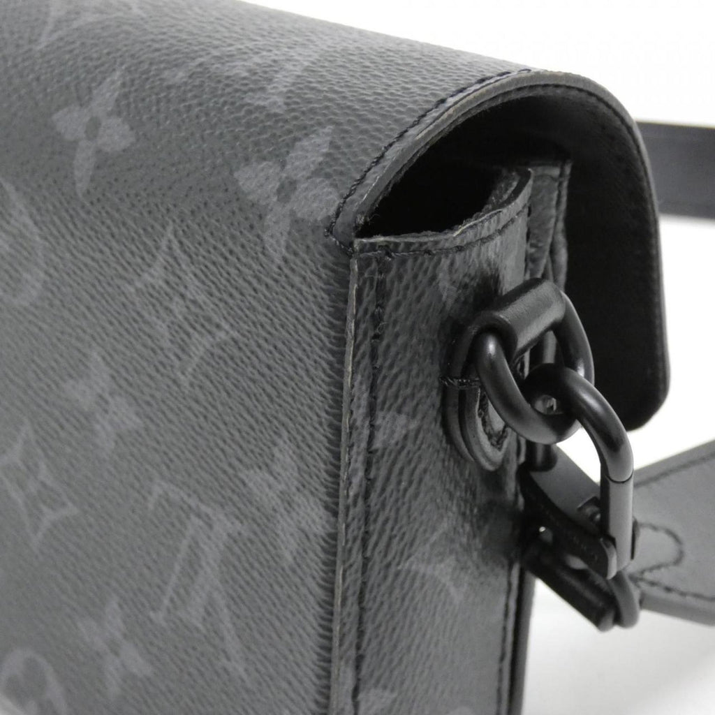 Louis Vuitton Black Coated Canvas Shoulder Bag