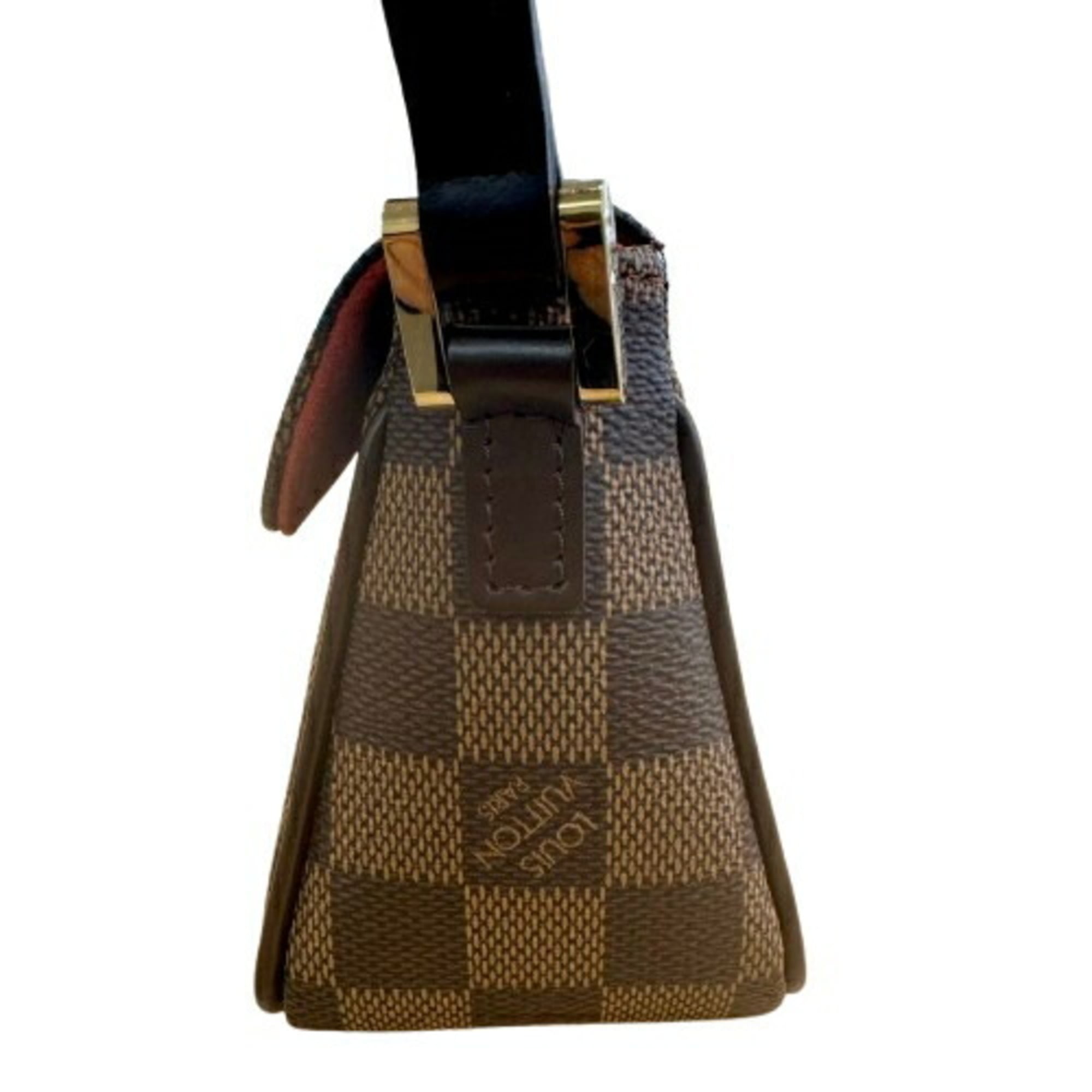 Louis Vuitton Damier Graphite Brown Leather Handbag