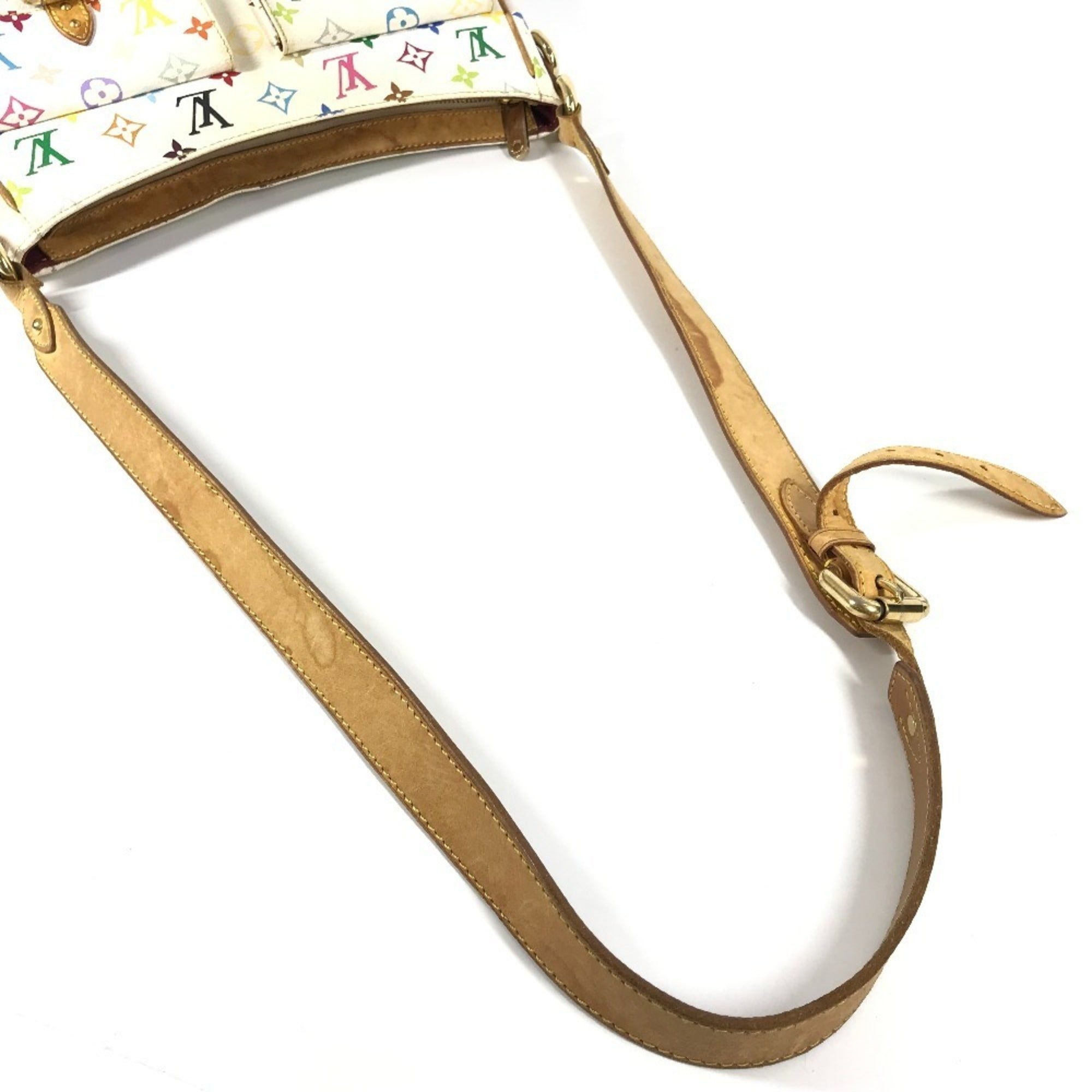 Louis Vuitton Blanc White Monogram Multicolore Shoulder Bag