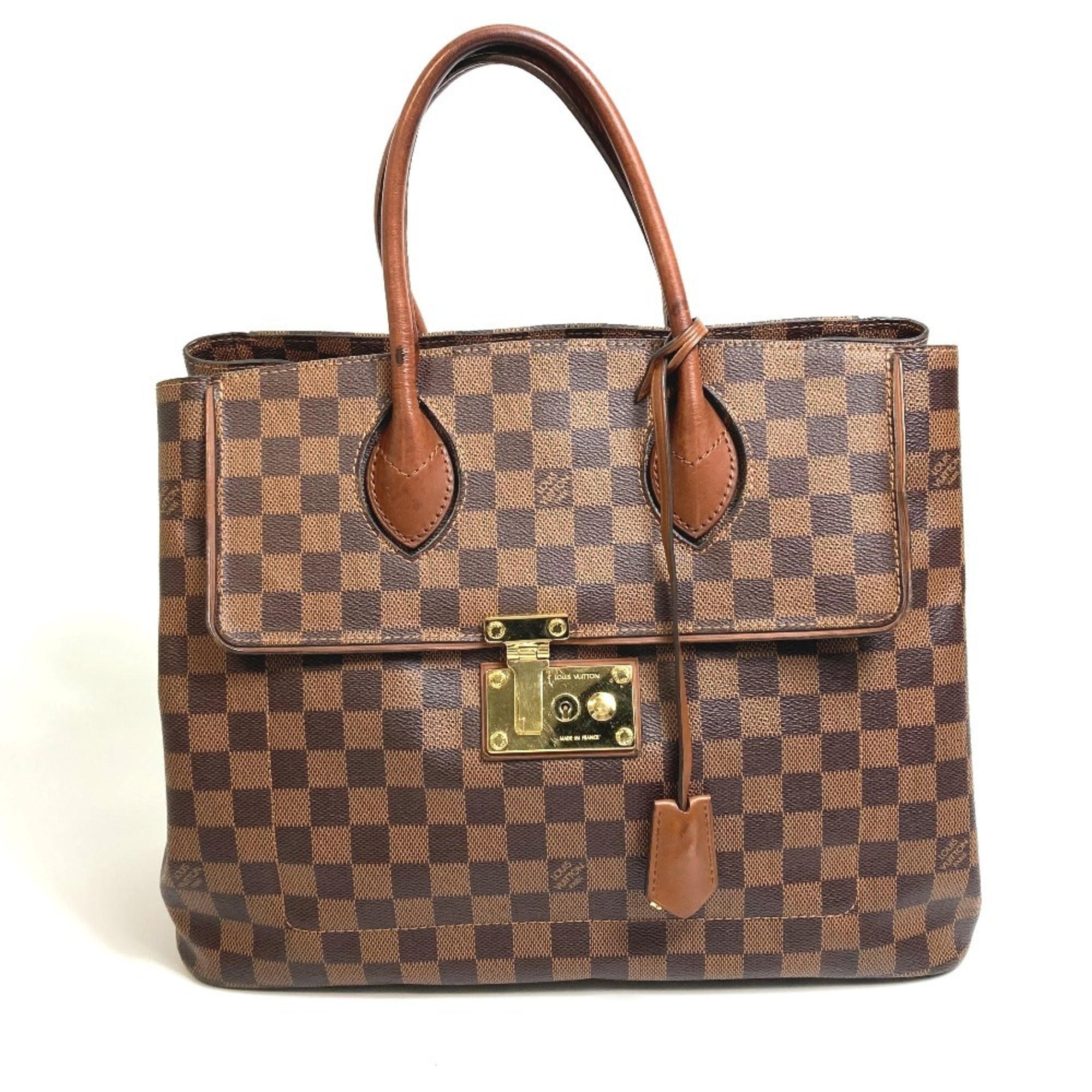Louis Vuitton Brown Damier Canvas Handbag Tote Bag