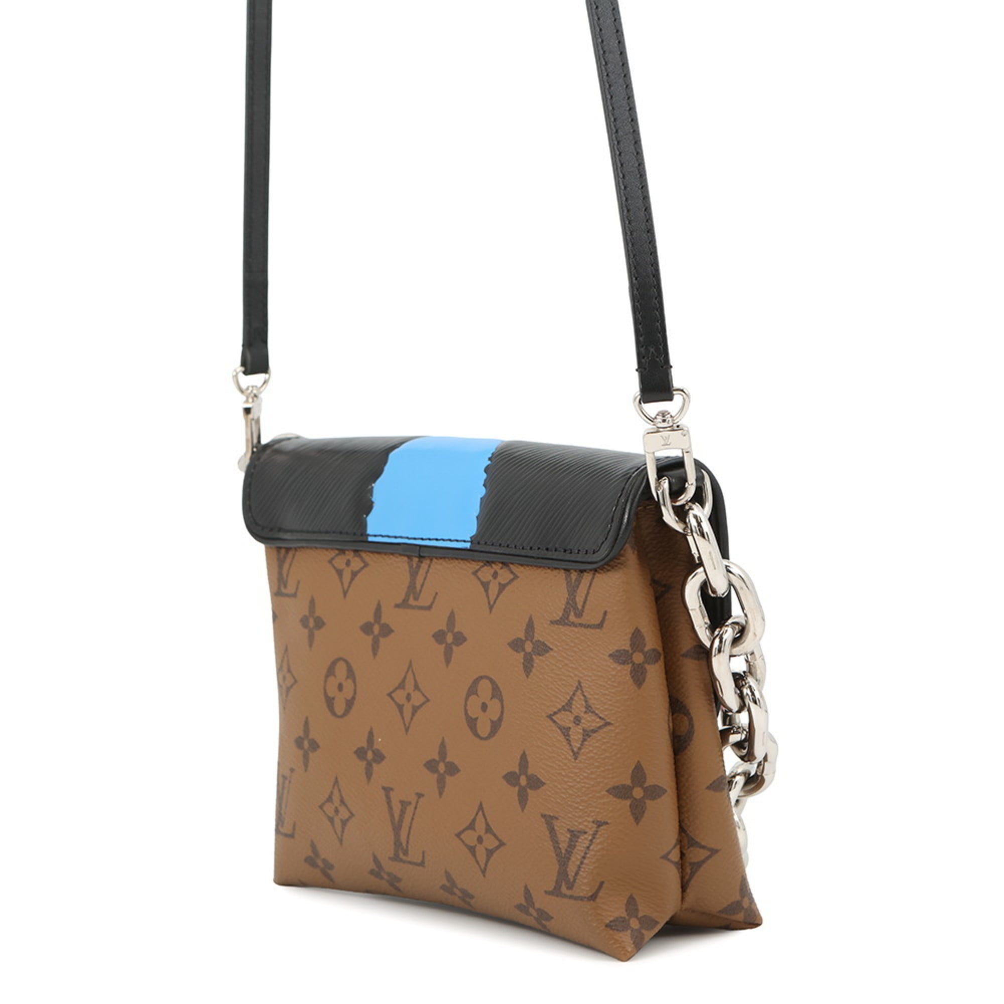 Louis Vuitton Monogram Reverse Noir Monogram Reverse Handbag Pochette Shoulder Bag