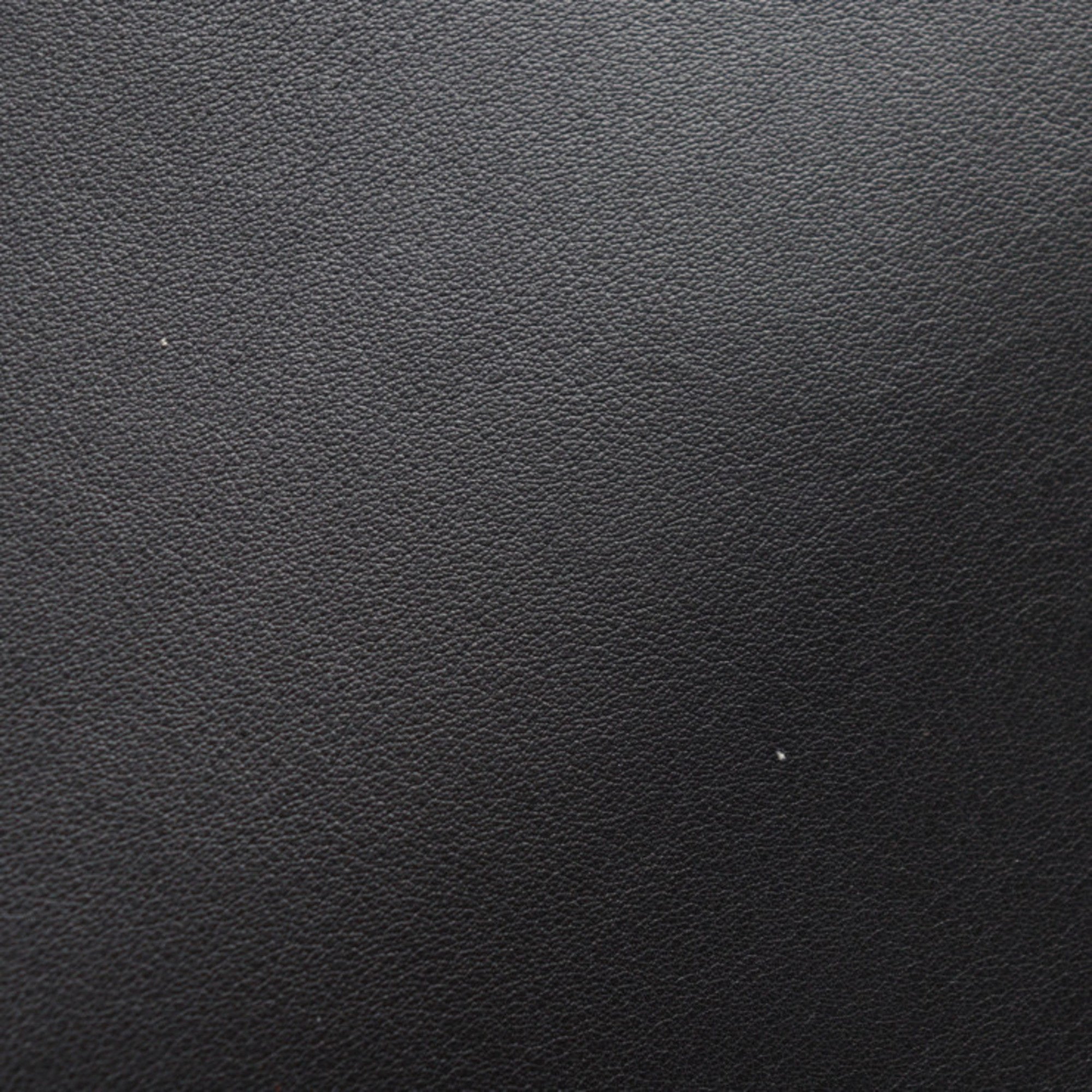 Louis Vuitton Black Leather Clutch Bag