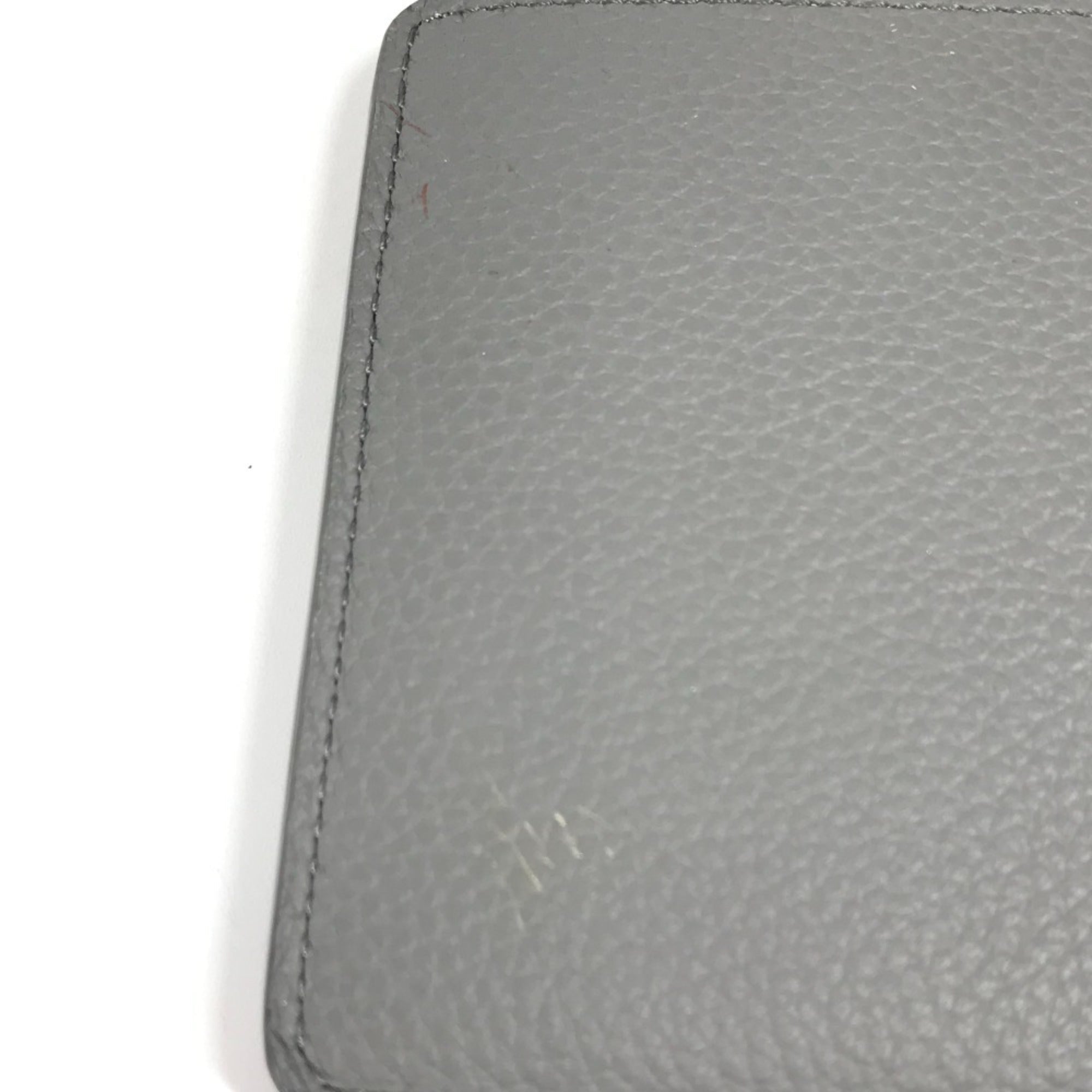 Louis Vuitton Gray Leather Wallet