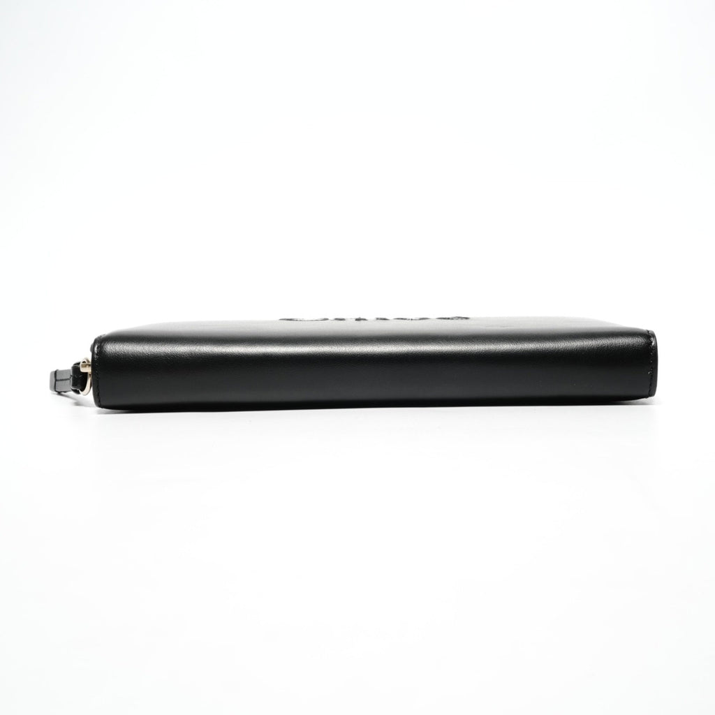 Chloé Black Leather Long Wallet (Bi-Fold) (Pre-Owned)