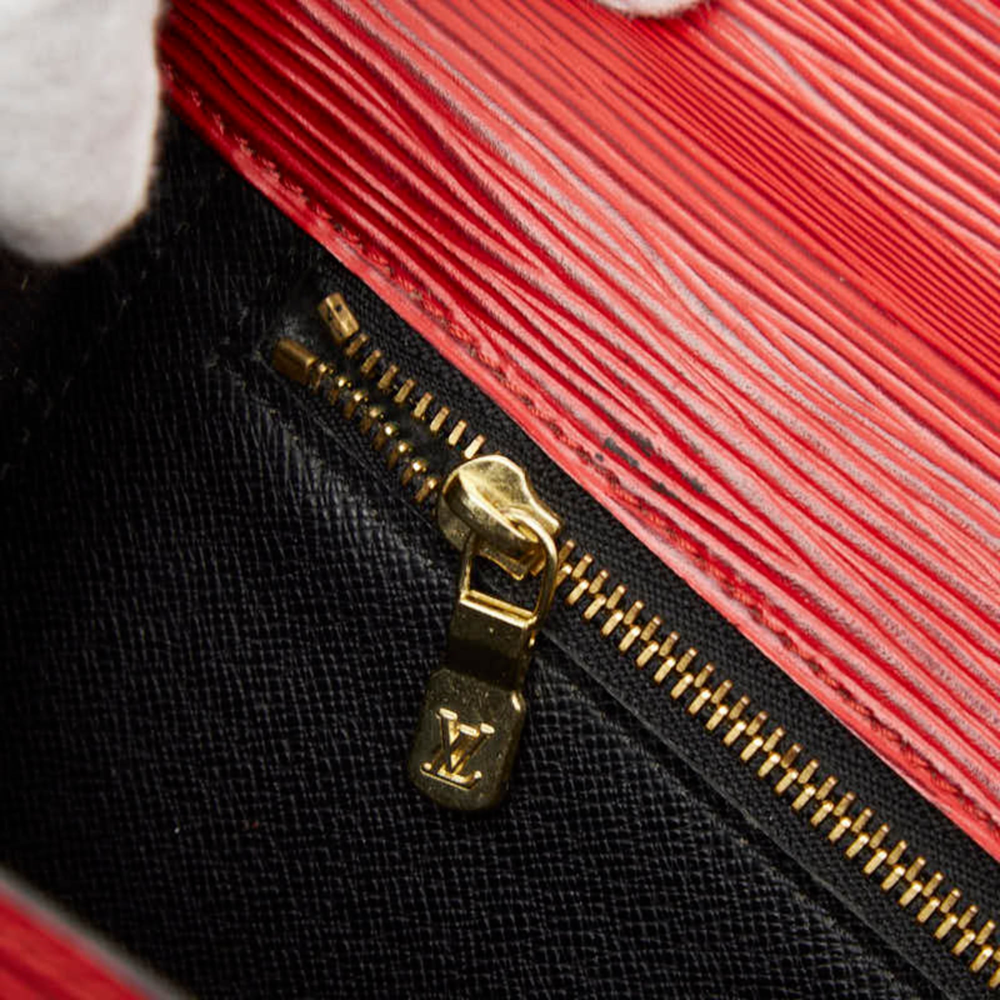 Louis Vuitton Castilian Red Leather Handbag Shoulder Bag