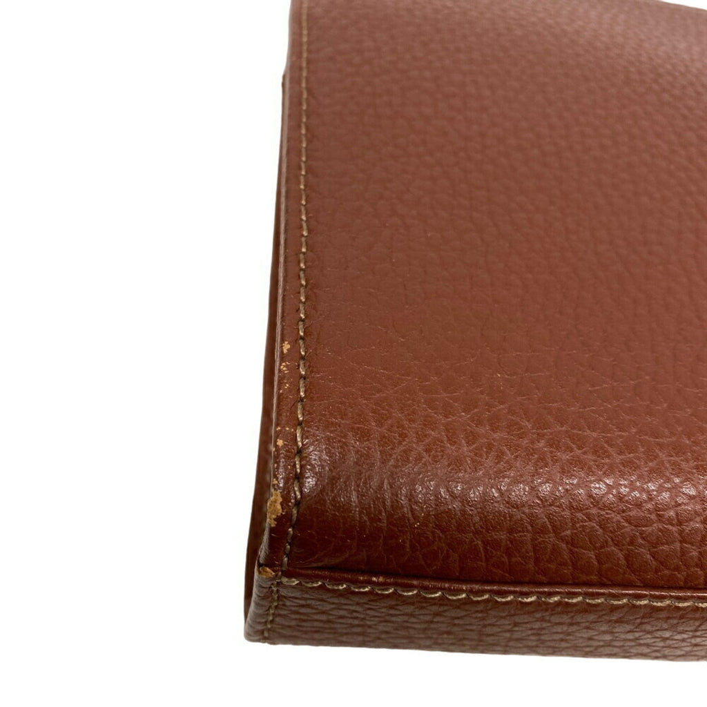 Burberry Brown Leather Clutch Bag