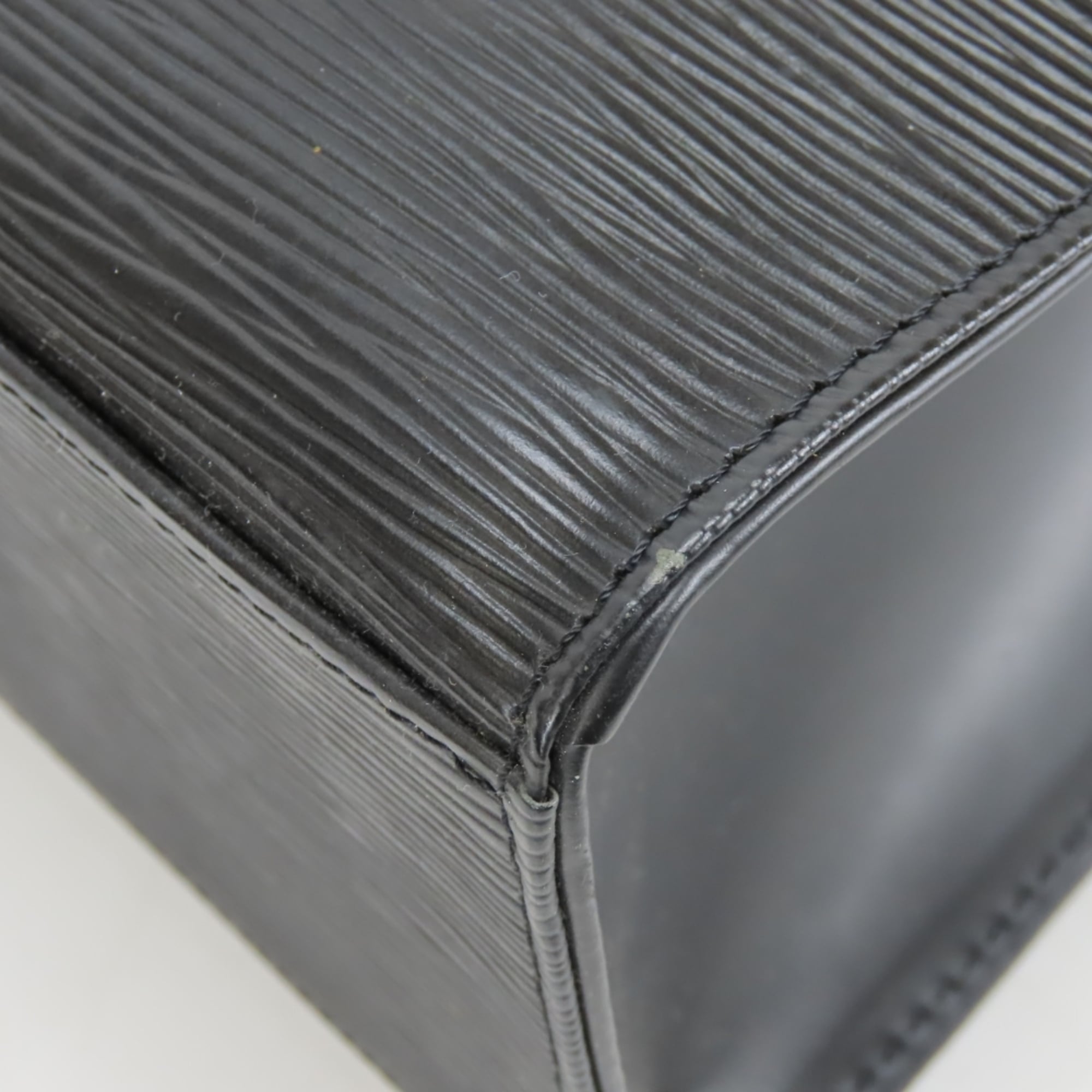 Louis Vuitton Black Noir Epi Leather Tote Bag