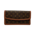 Louis Vuitton Brown Pvc Leather Clutch Bag Pochette