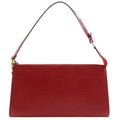 Louis Vuitton Castilian Red Red Color Epi Leather Pochette Pouch