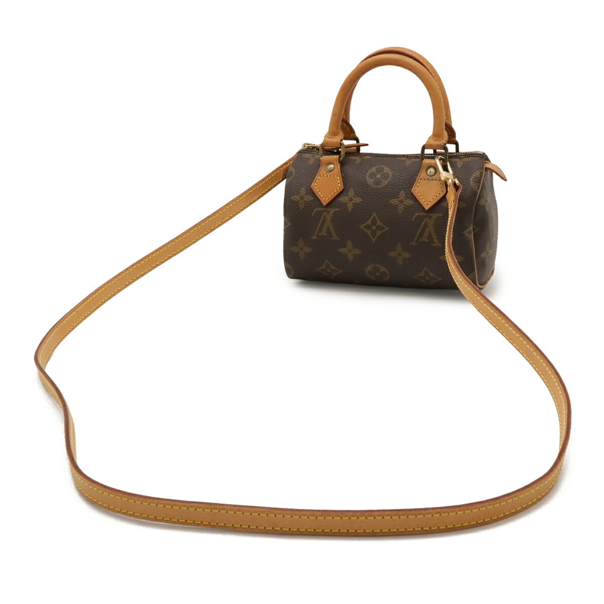 Louis Vuitton Brown Monogram Canvas Handbag Pouch Shoulder Bag
