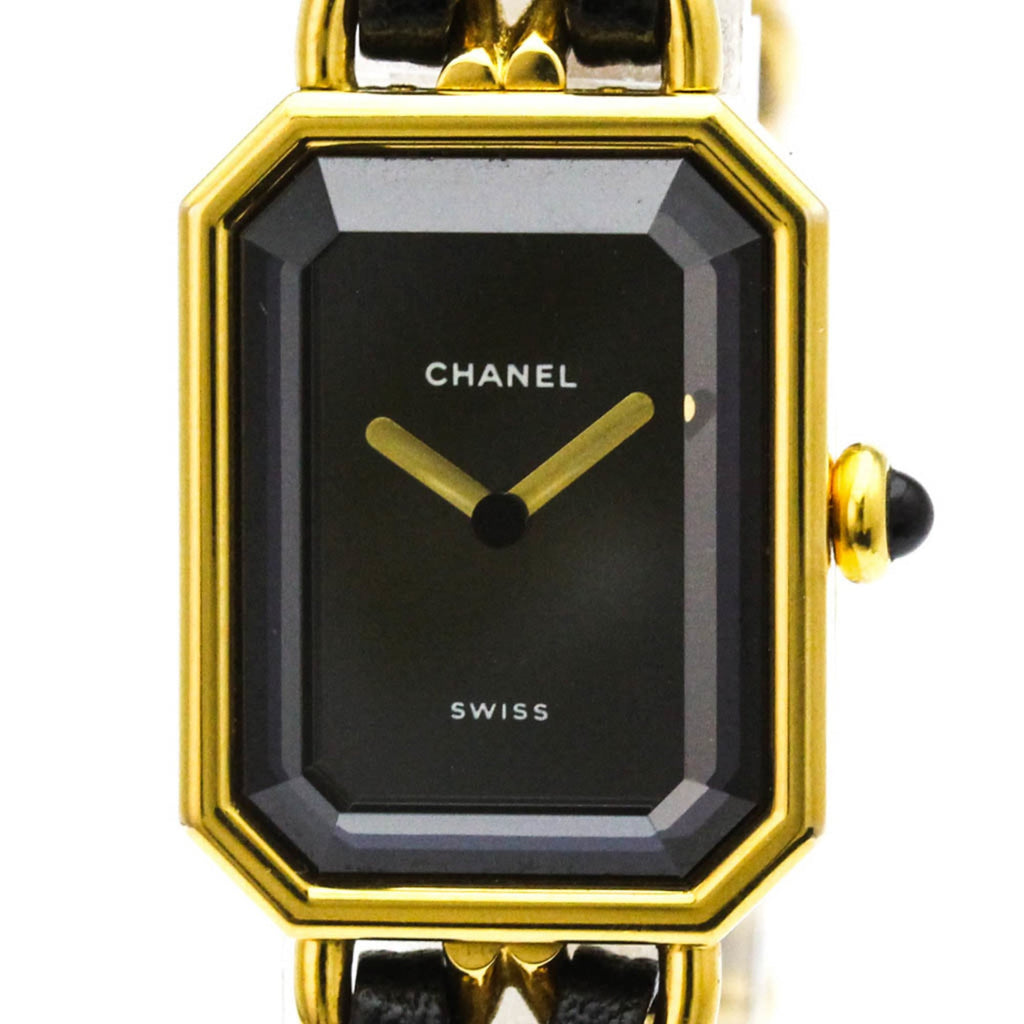 Chanel Premiere Rock Quartz Watch Plated Metal And Leather Watch