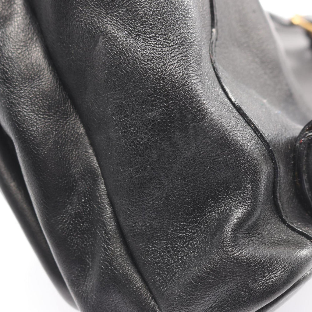Gucci Black Leather Backpack (Pre-Owned)