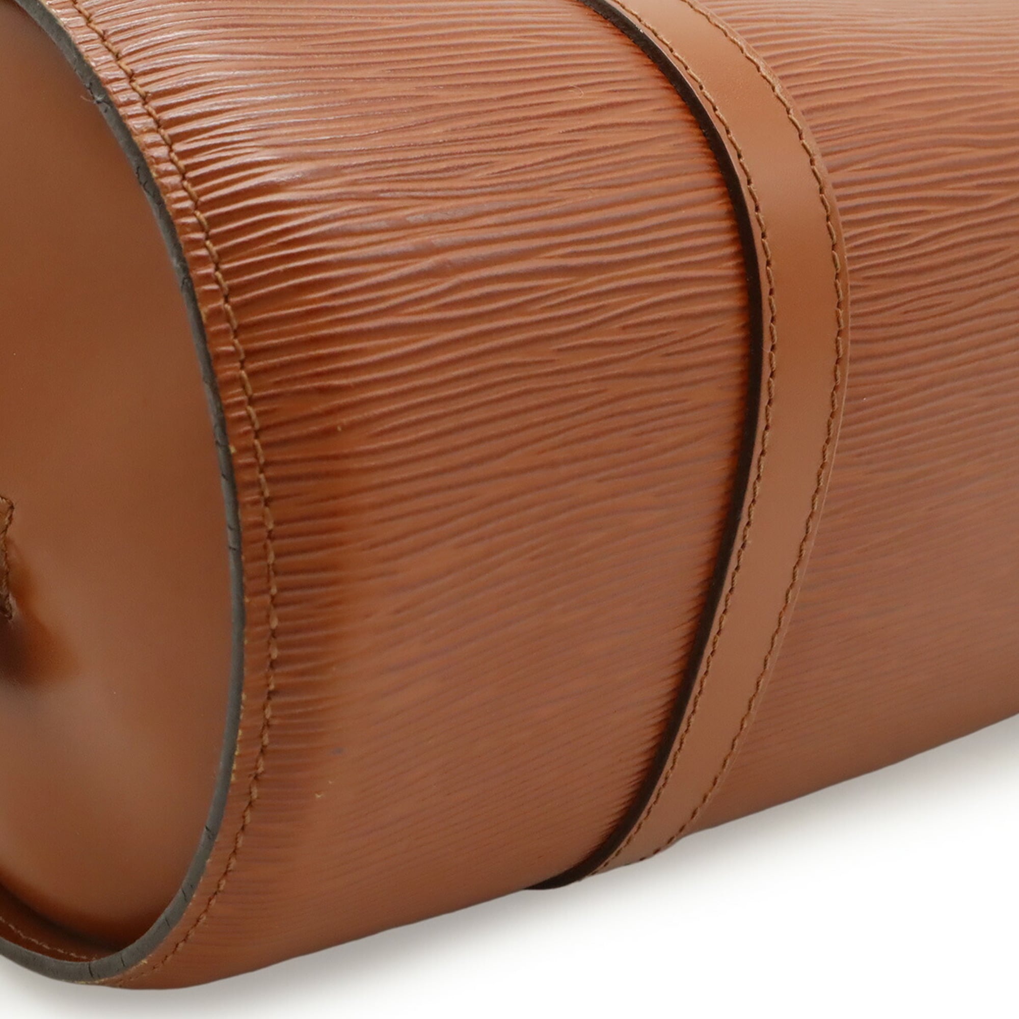 Louis Vuitton Brown Epi Leather Handbag Pouch Shoulder Bag