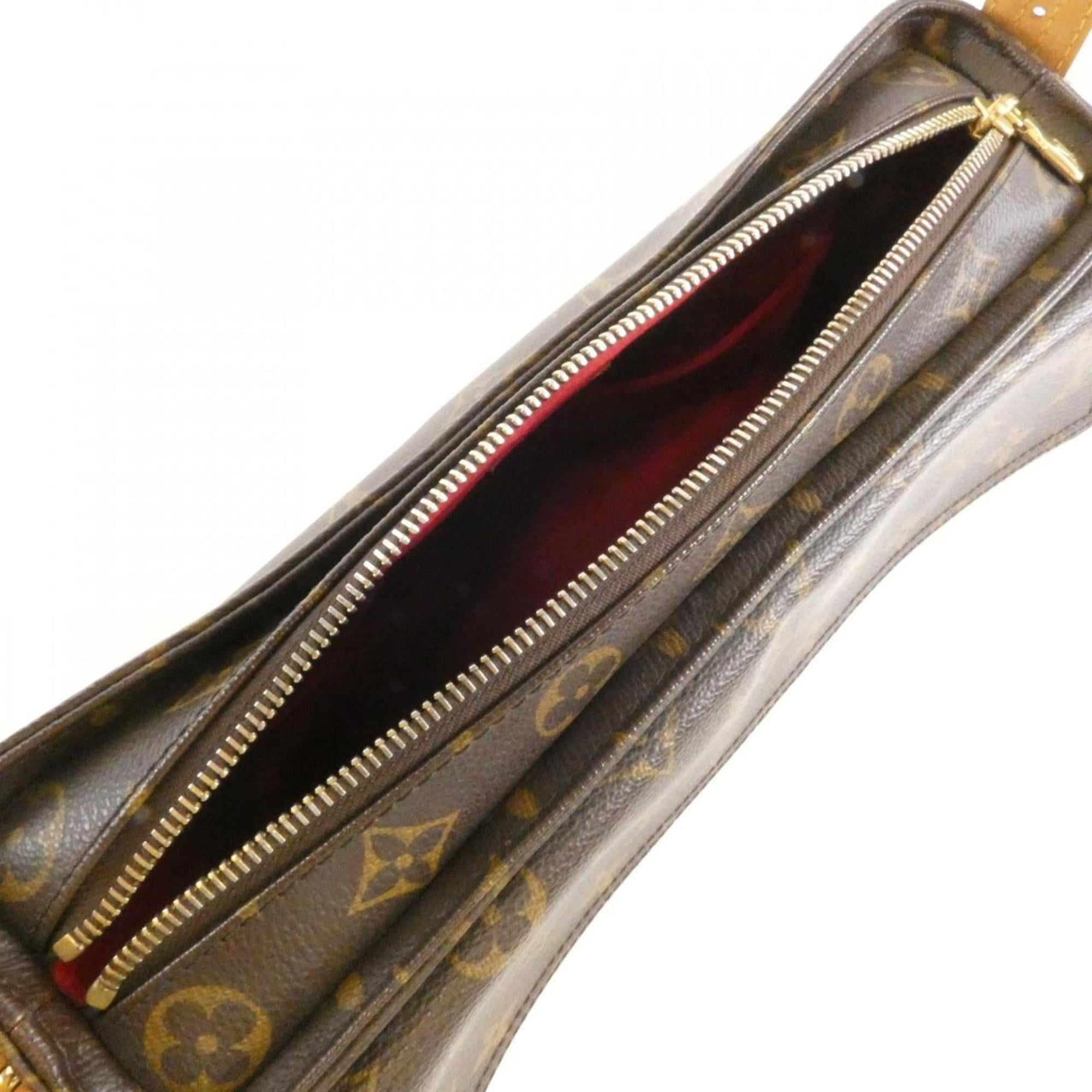 Louis Vuitton Marron Coated Canvas Shoulder Bag