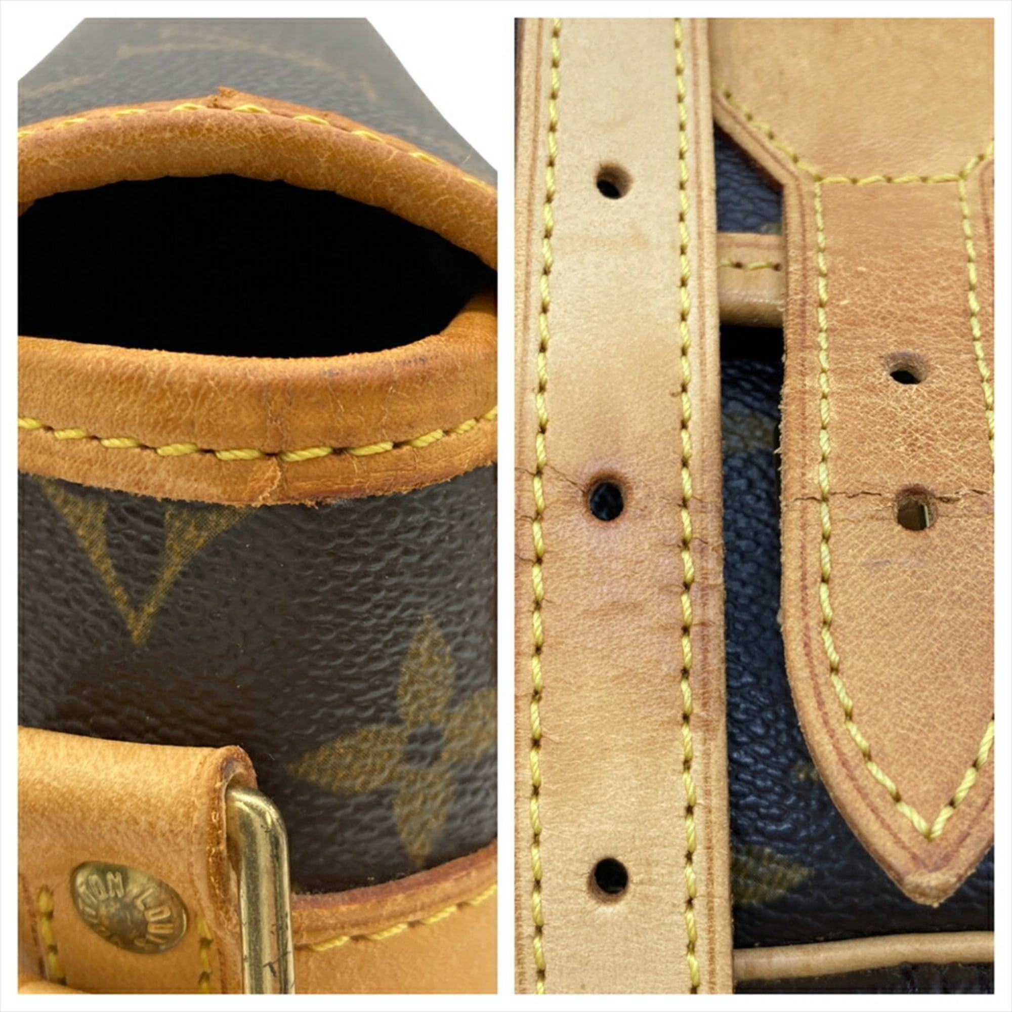 Louis Vuitton Brown Monogram Canvas Shoulder Bag
