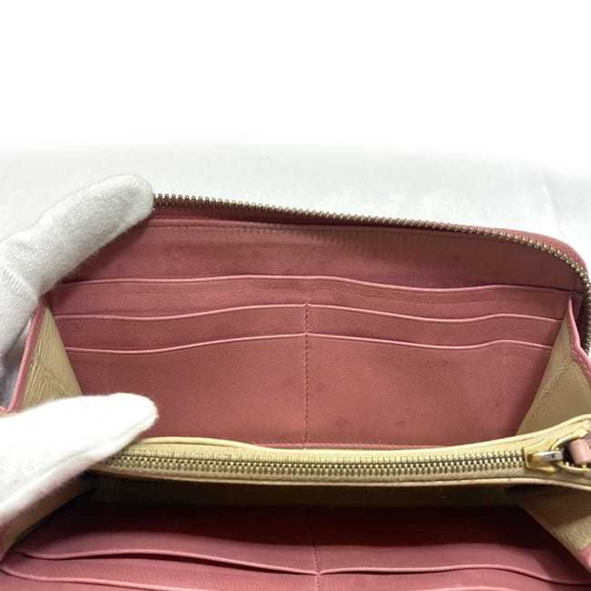 Bottega Veneta Pink Leather Long Wallet (Bi-Fold)
