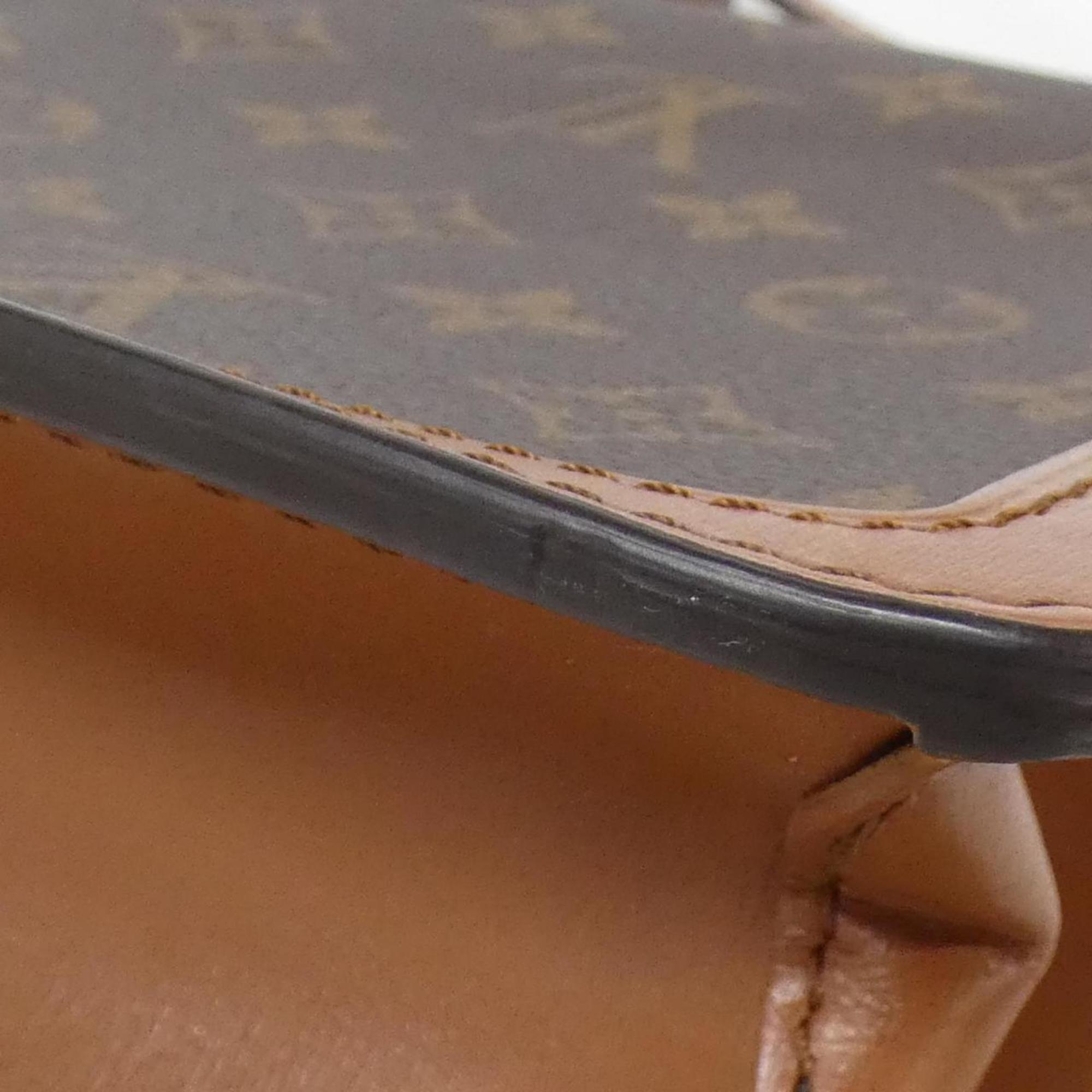 Louis Vuitton Brown Coated Canvas Shoulder Bag