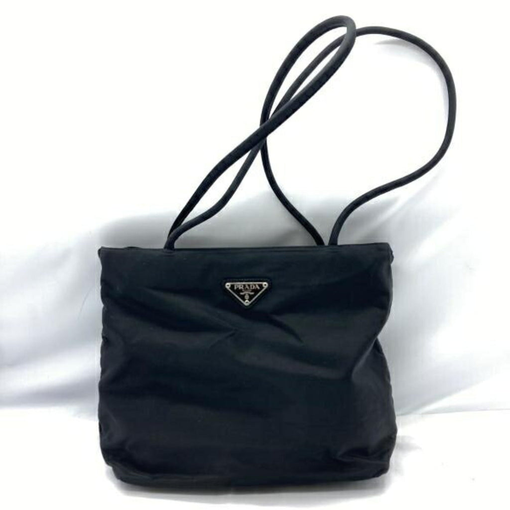 Prada Black Nero Tessuto Attaché Case Shoulder Bag