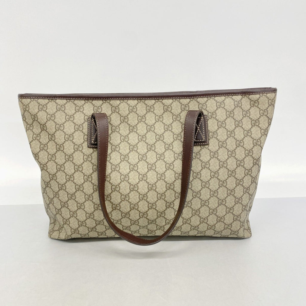 Gucci Beige Brown Pvc Tote Bag (Pre-Owned)