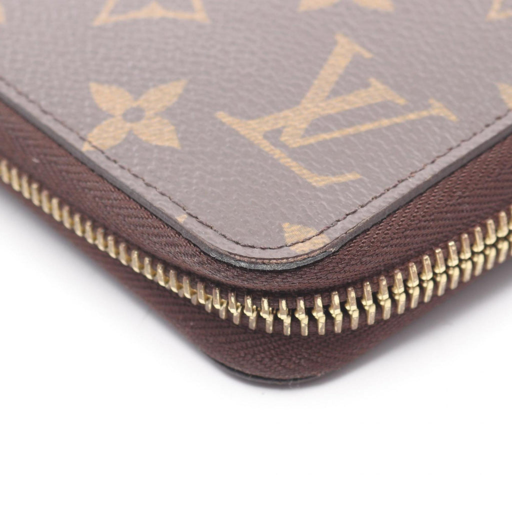Louis Vuitton Brown Fuchsia Pink Coated Canvas Long Wallet