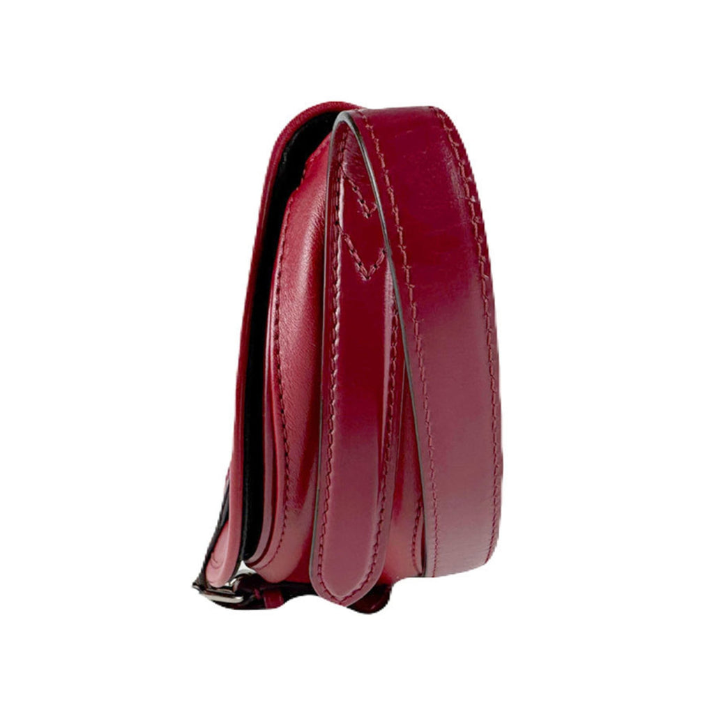 Louis Vuitton Dark Red Leather Shoulder Bag