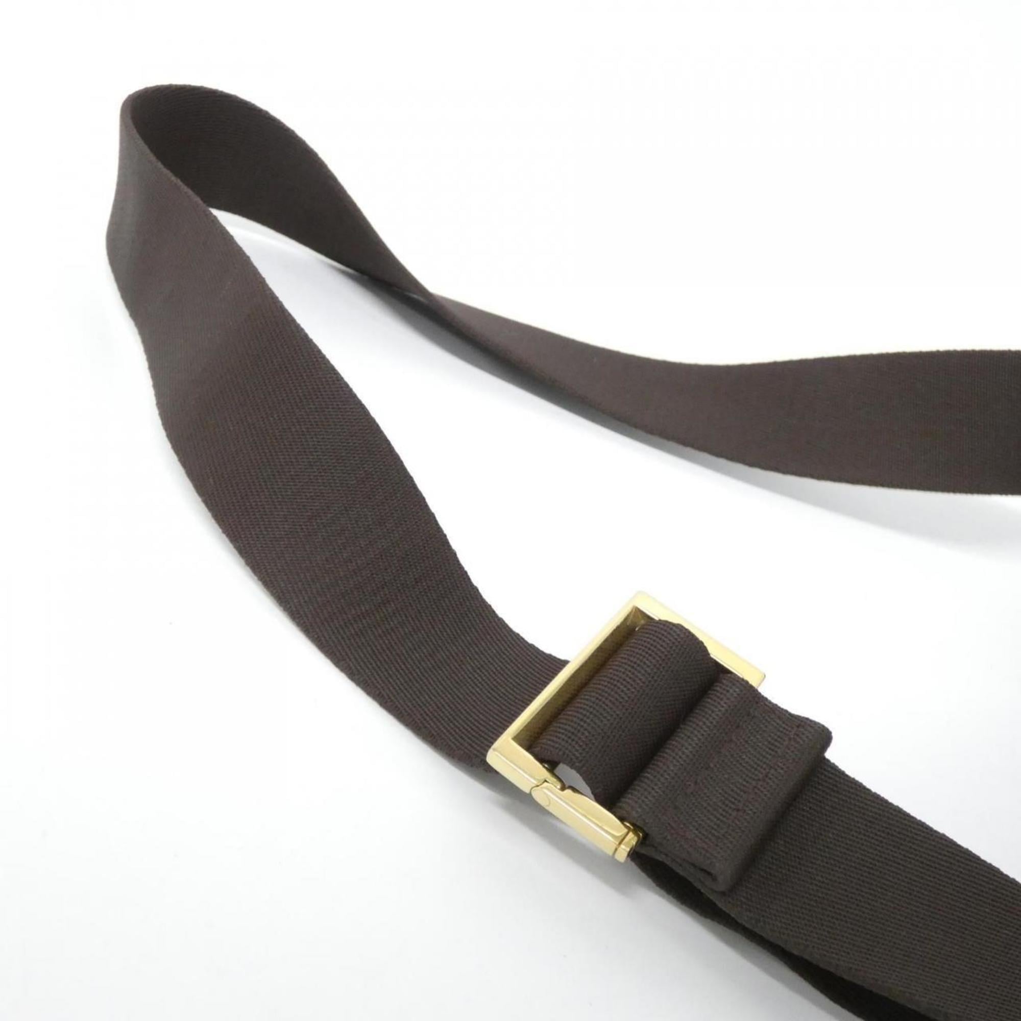 Louis Vuitton Brown Coated Canvas Shoulder Bag