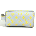 Louis Vuitton Gray Yellow Monogram Clutch Bag Pouch