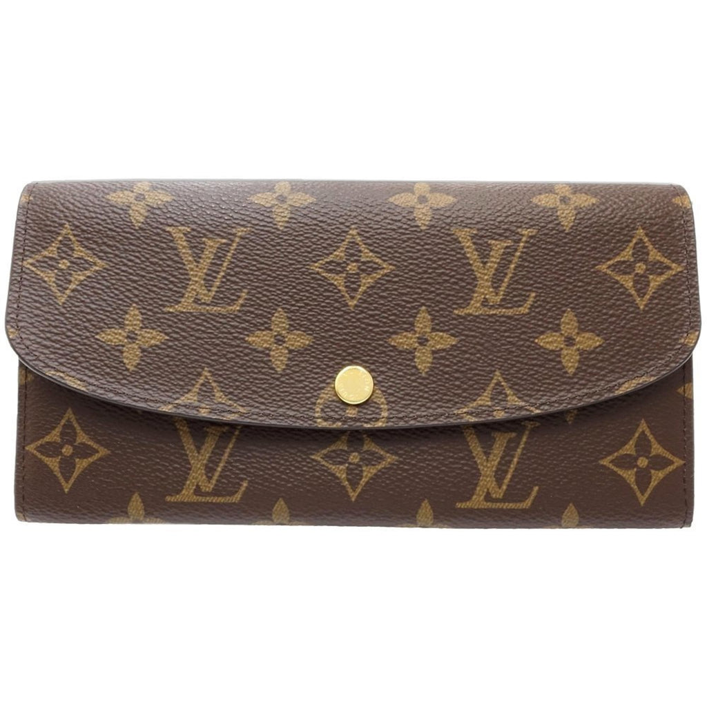Louis Vuitton Brown Fuchsia Canvas Long Wallet