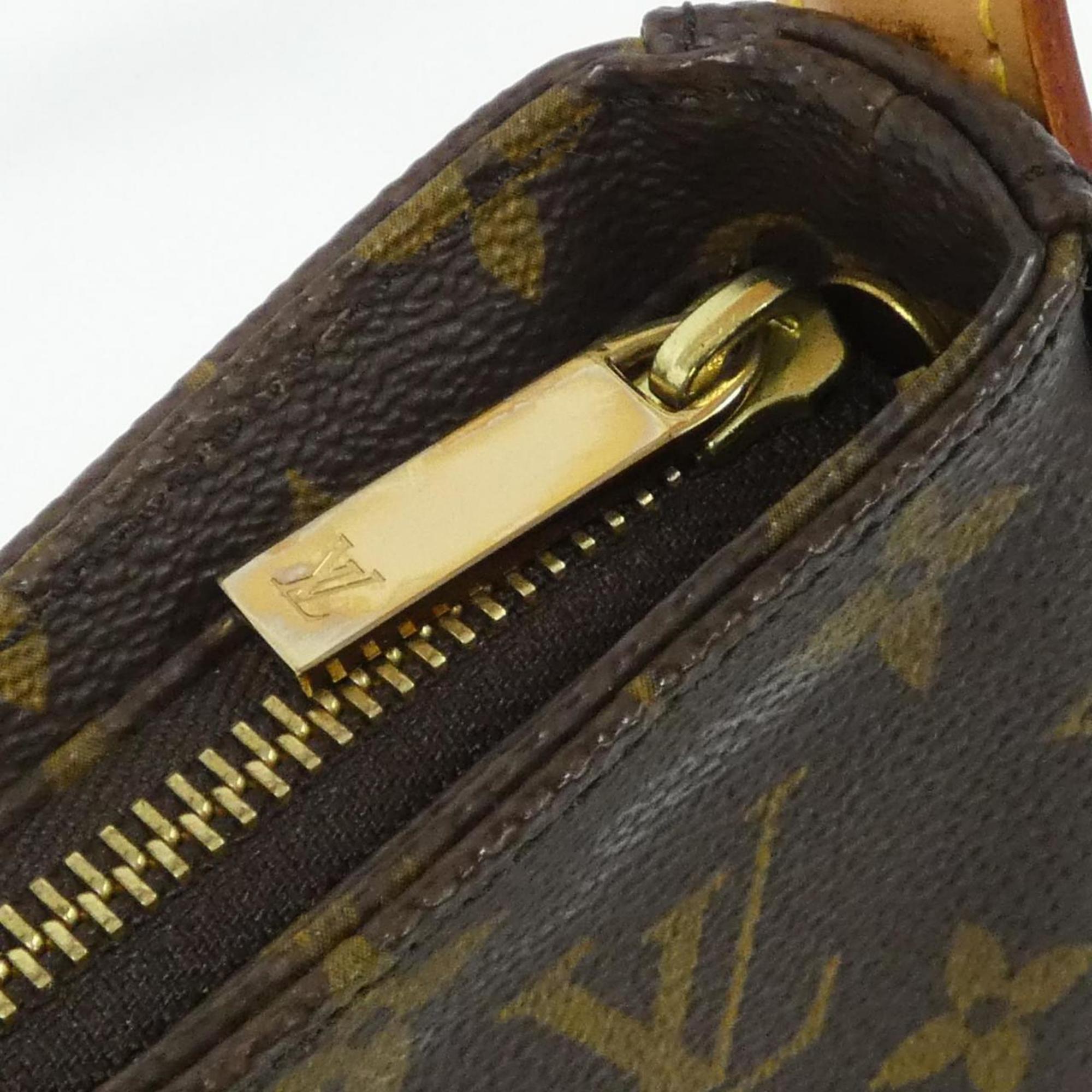 Louis Vuitton Brown Coated Canvas Shoulder Bag