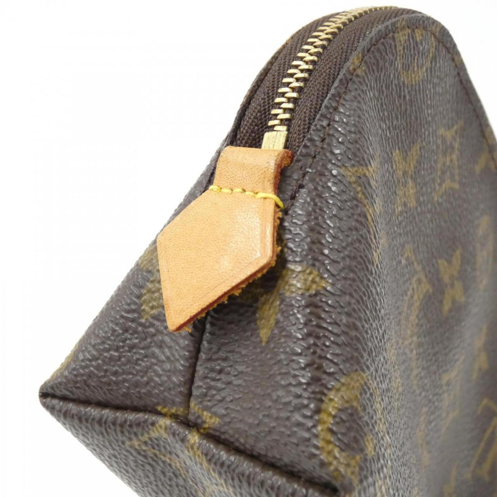 Louis Vuitton Marron Coated Canvas Pochette Pouch