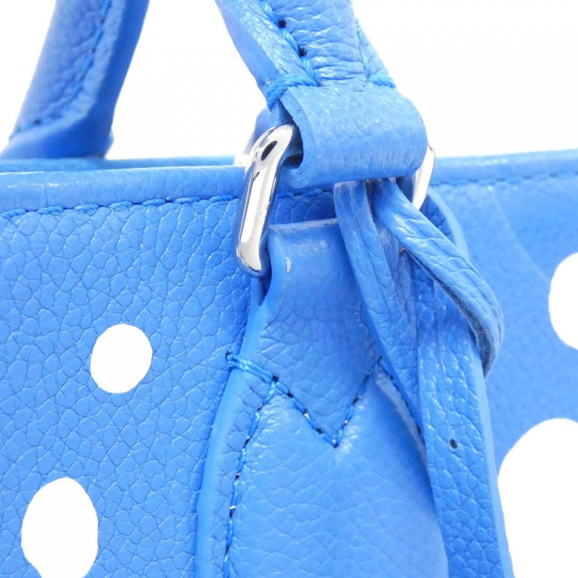 Louis Vuitton Monogram Empreinte Blue Leather Tote Bag