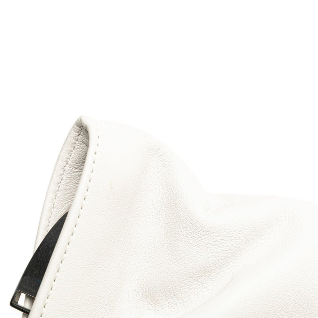 Bottega Veneta White Leather Handbag