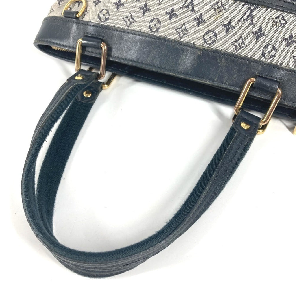 Louis Vuitton Navy Monogram Mini Canvas Leather Handbag Shoulder Bag Tote Bag