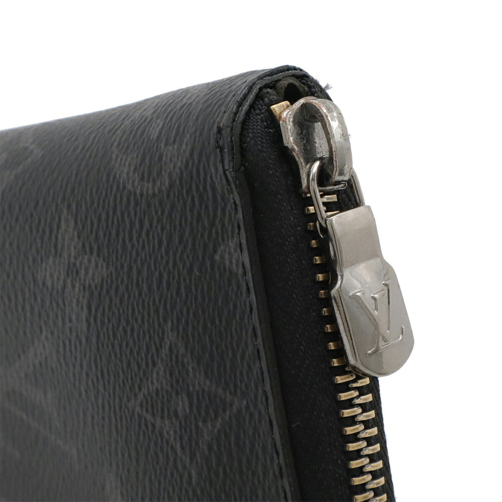 Louis Vuitton Black Gray Monogram Eclipse Monogram Eclipse Long Wallet