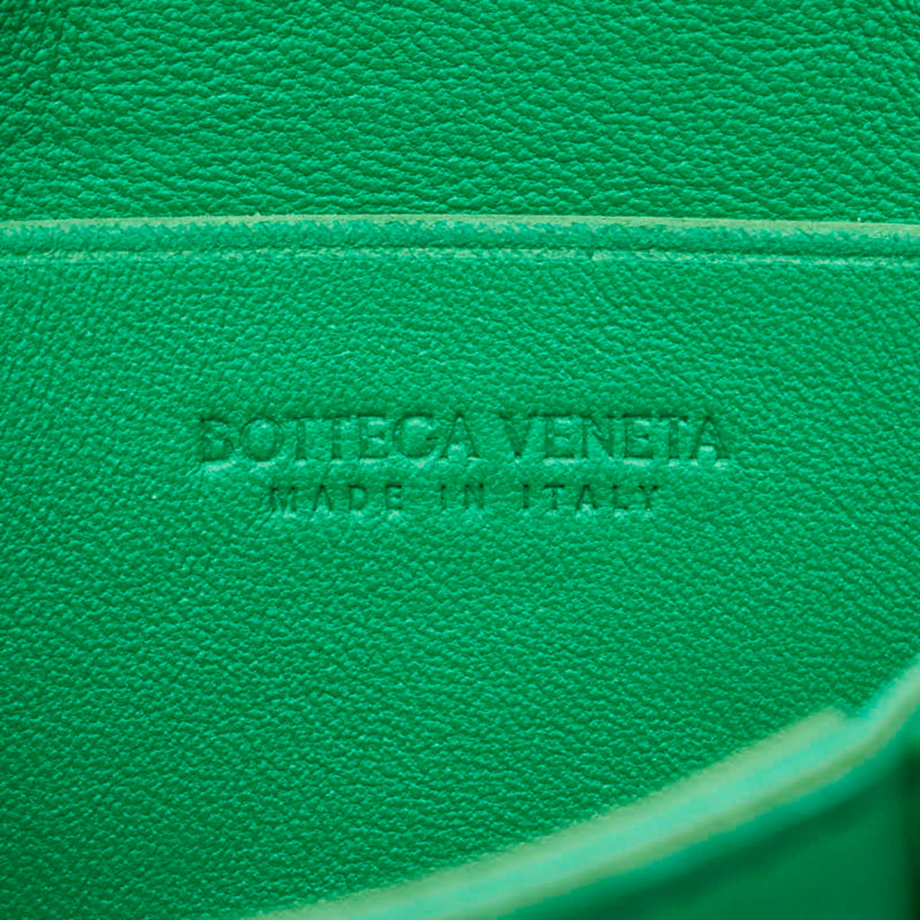 Bottega Veneta Green Leather Shoulder Bag