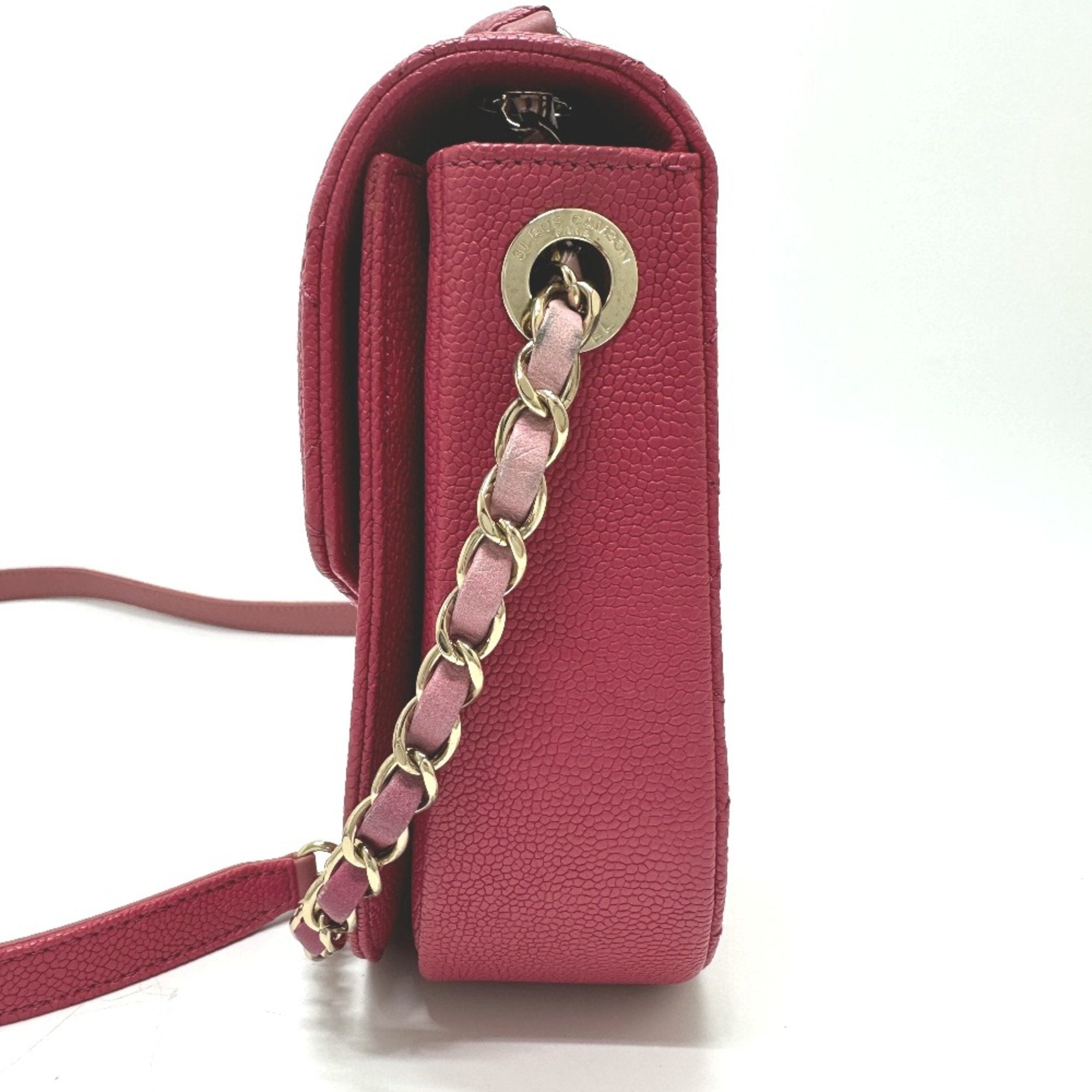 Chanel Pink Leather Shoulder Bag
