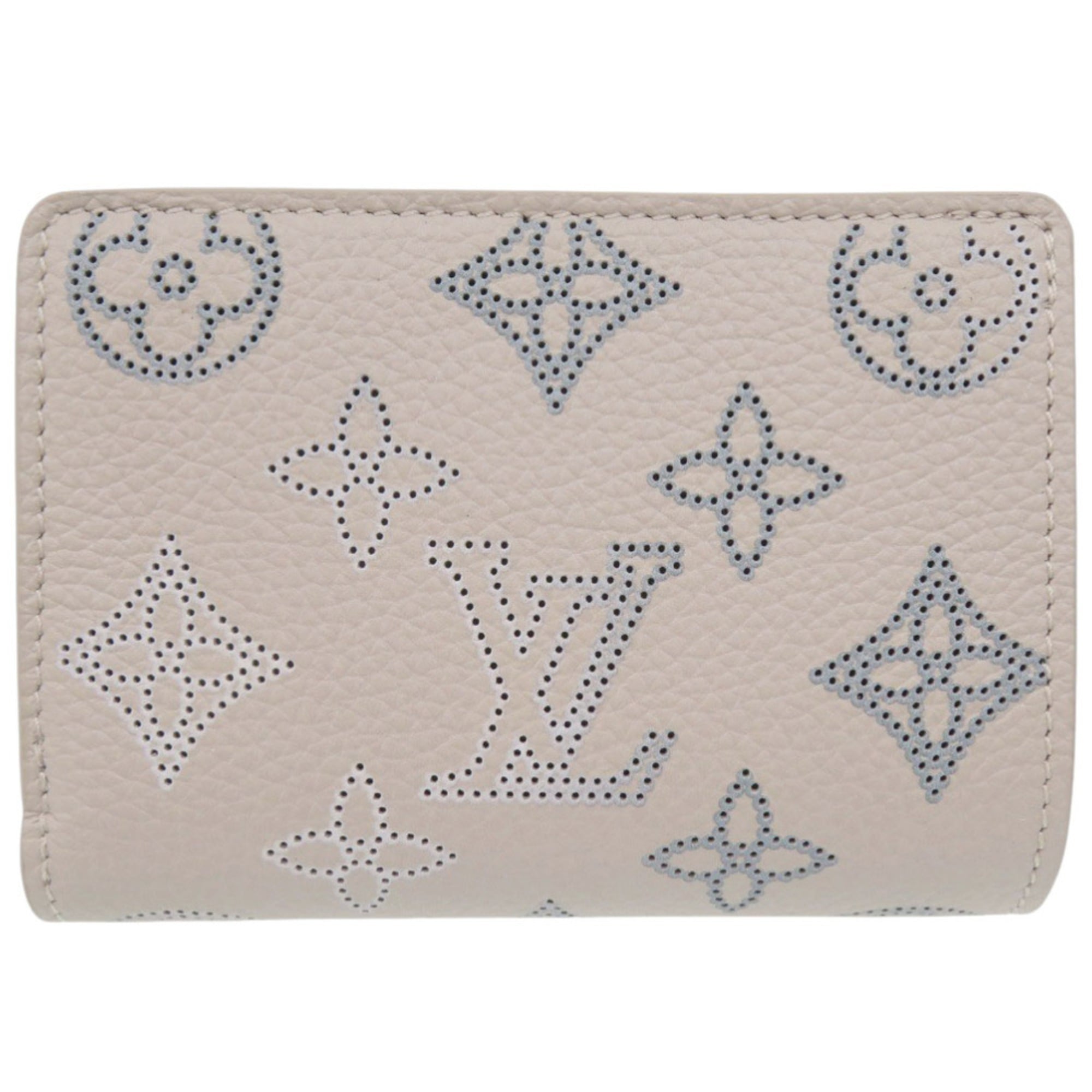 Louis Vuitton Blue Pink Mahina Leather Wallet