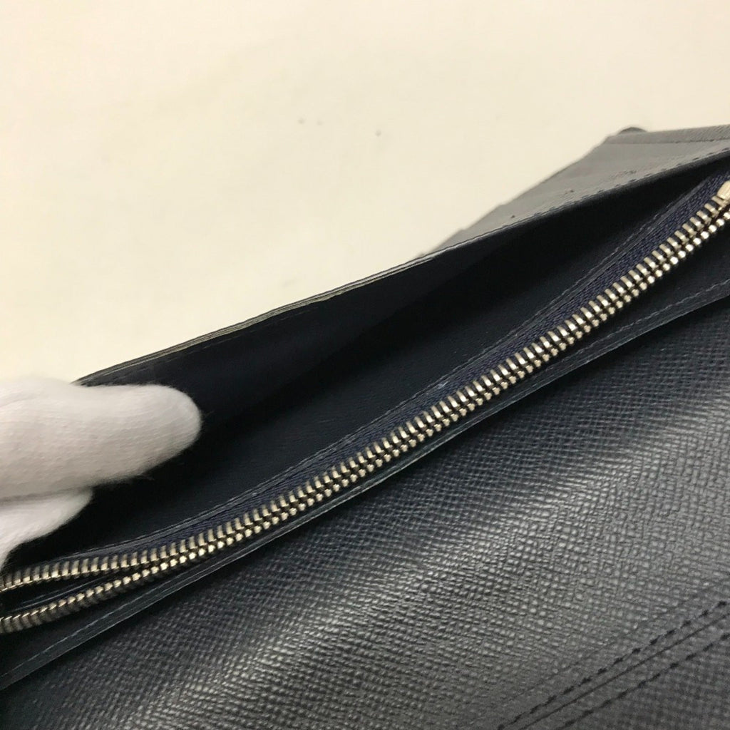Louis Vuitton Navy Epi Leather Long Wallet