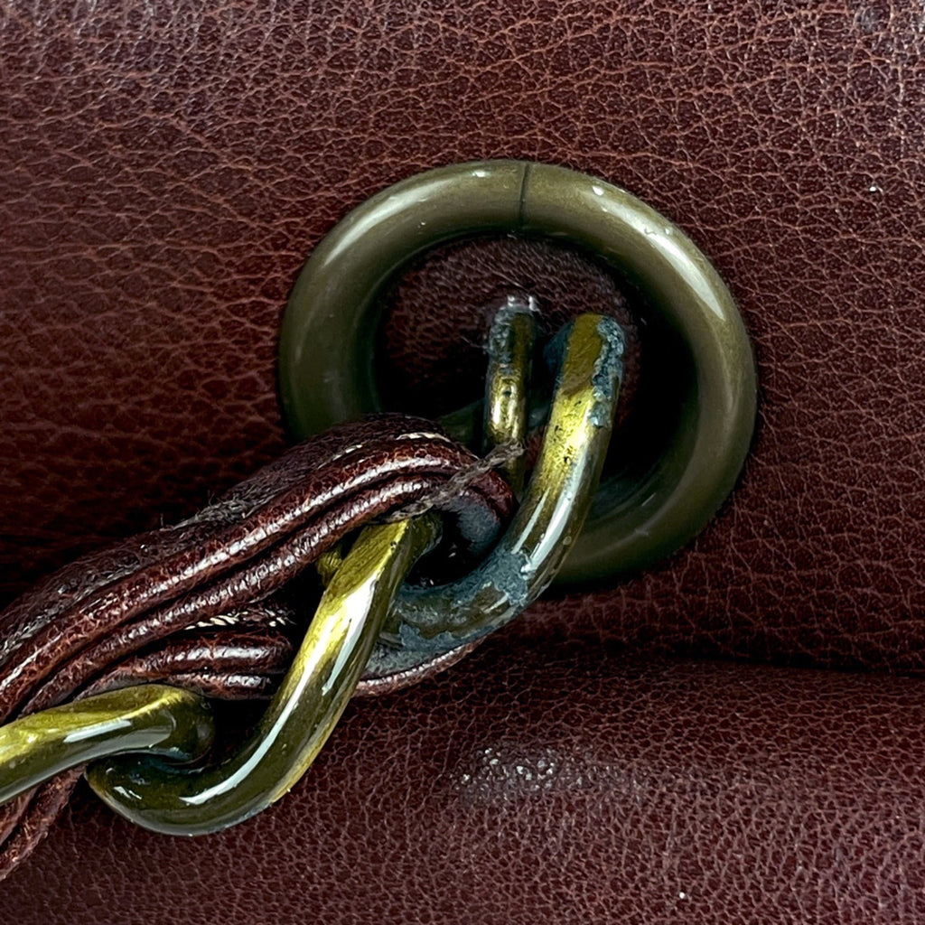 Chanel Brown Leather Handbag Tote Bag